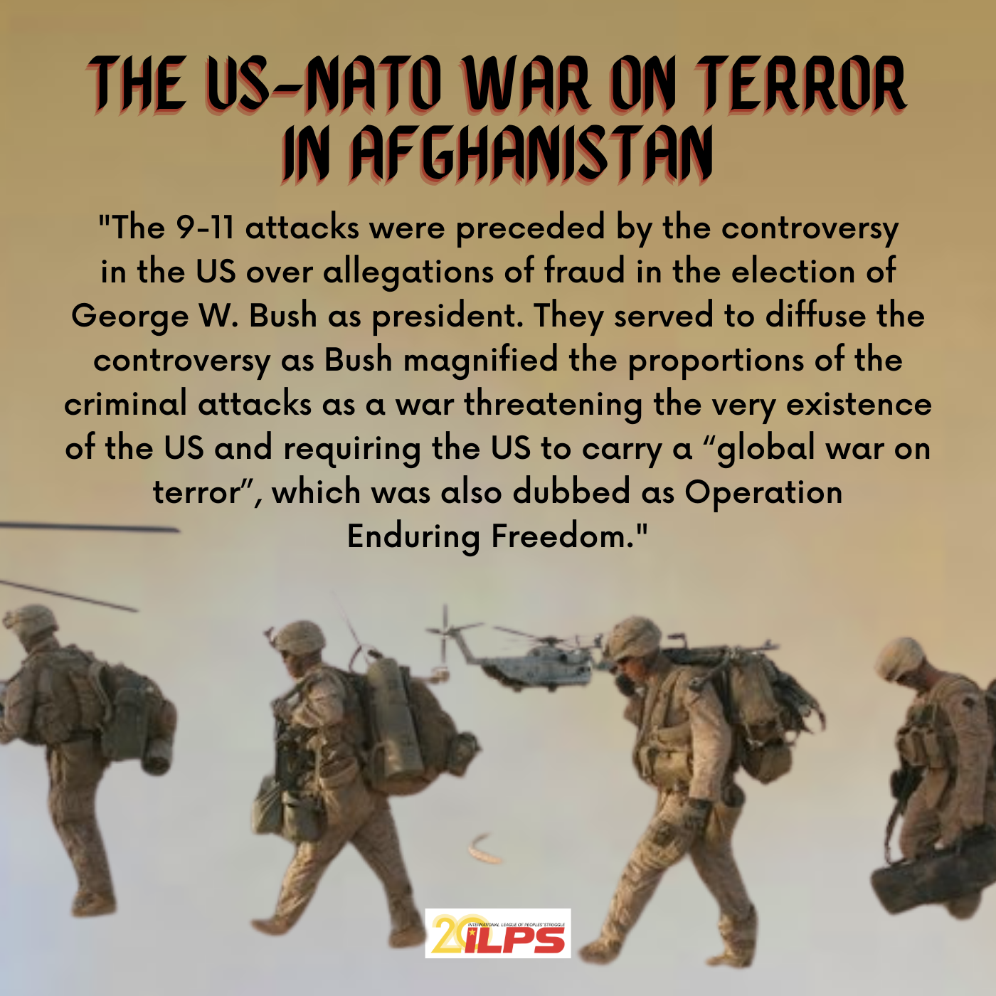 THE US-NATO WAR ON TERROR IN AFGHANISTAN