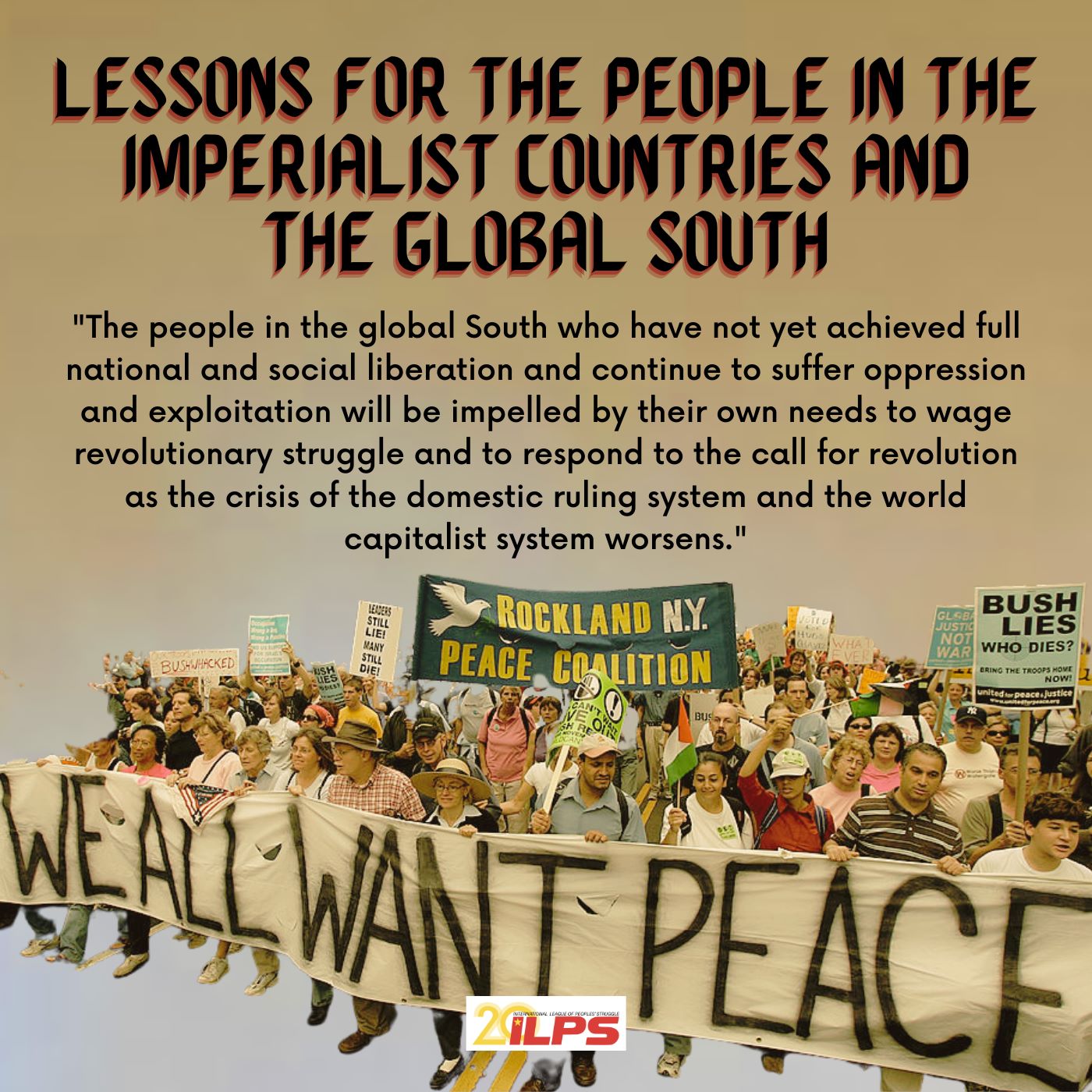 LESSONS FOR THE PEOPLE IN THE IMPERIALIST COUNTRIES AND THE GLOBAL SOUTH