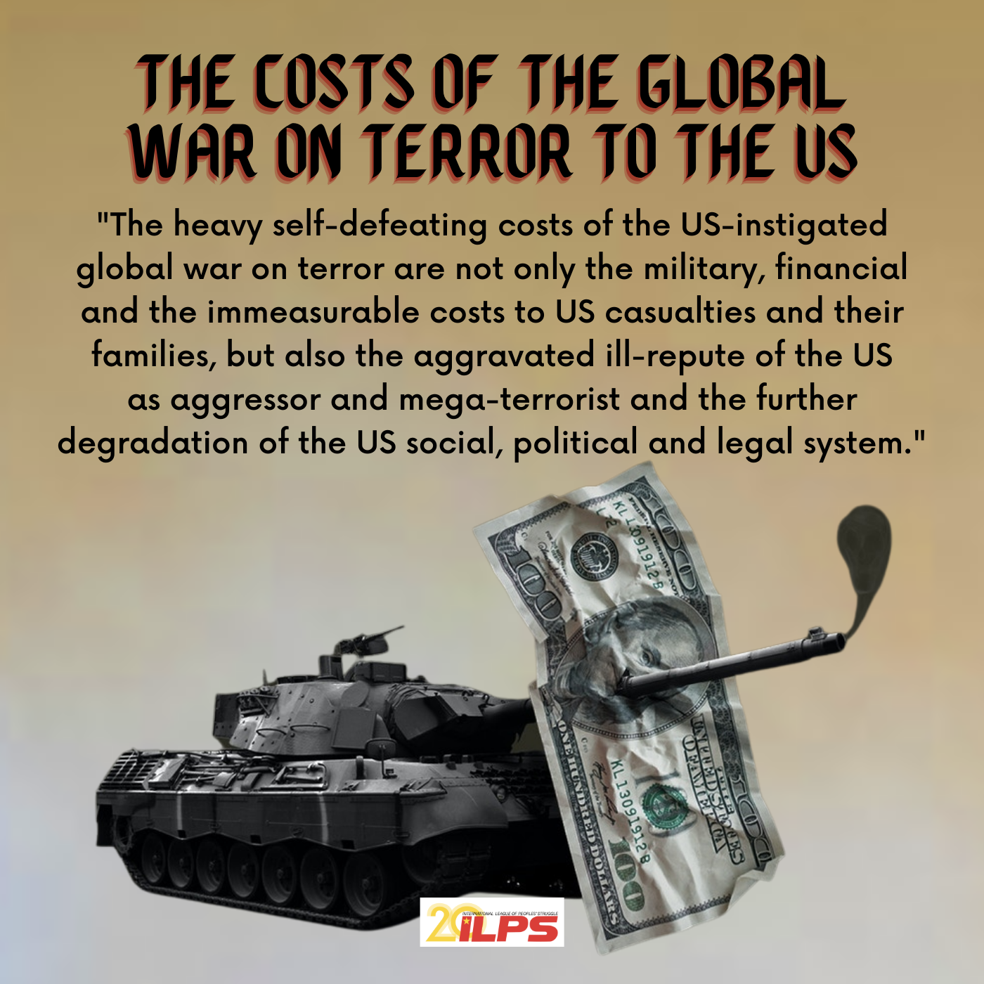 THE COSTS OF THE GLOBAL WAR ON TERROR TO THE US